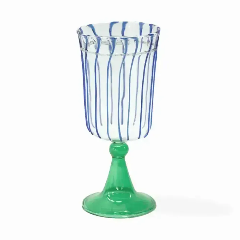 Glass - Handblown Borosilicate Glass Goblet - KILIIM