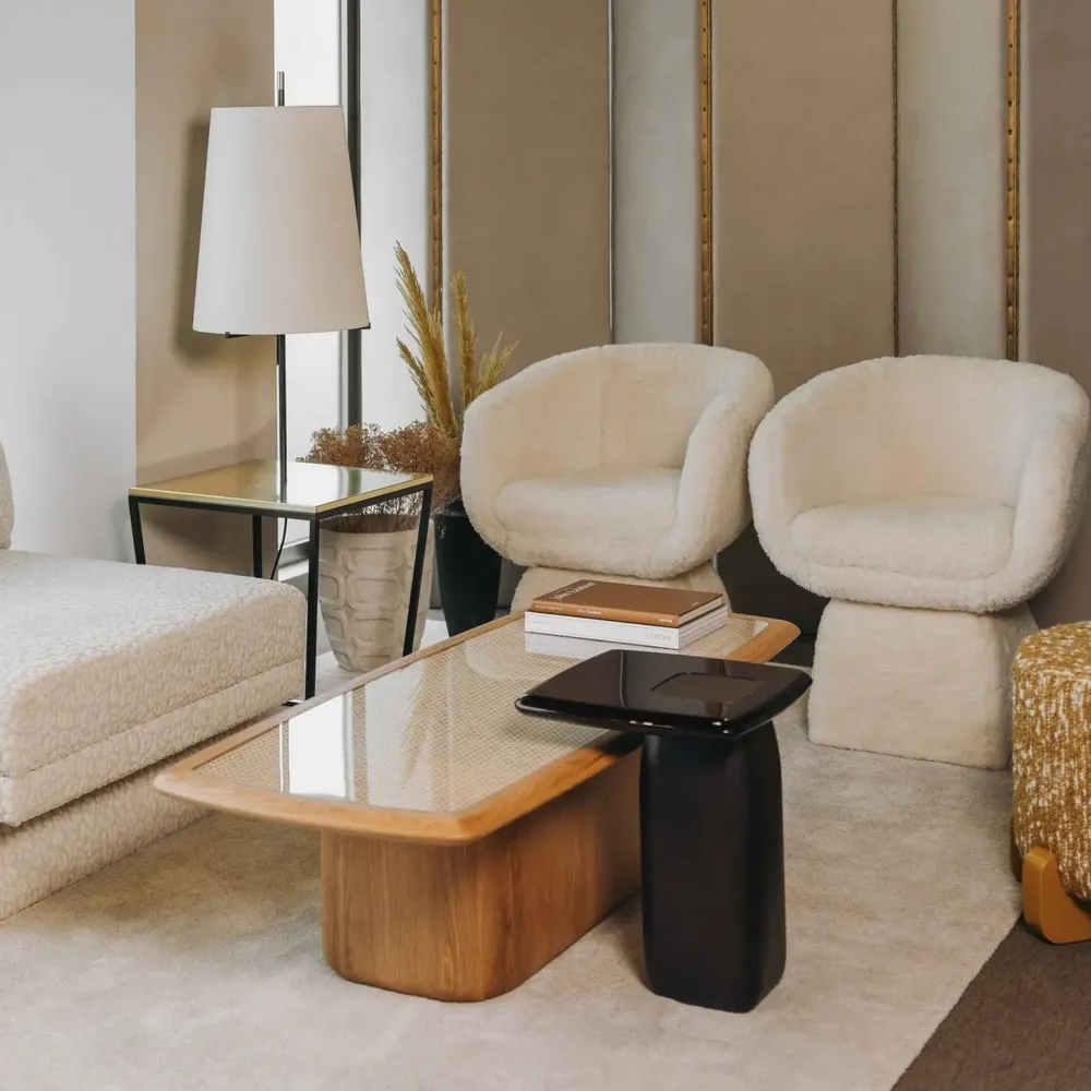 Tables for hotels - Bossa Side Table in HG Mahogany Wood - DUISTT