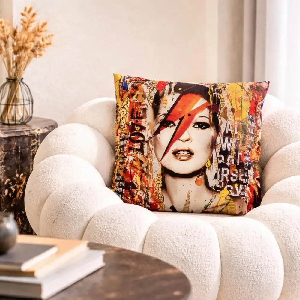 Fabric cushions - Kate decorative cushion cover 60x60 - Design by Anne Mondy - ARTDECORIS