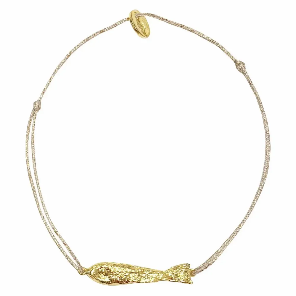 Jewelry - Gold plated fish bracelet - Ablette - SOPHIE DESCHAMPS BIJOUX