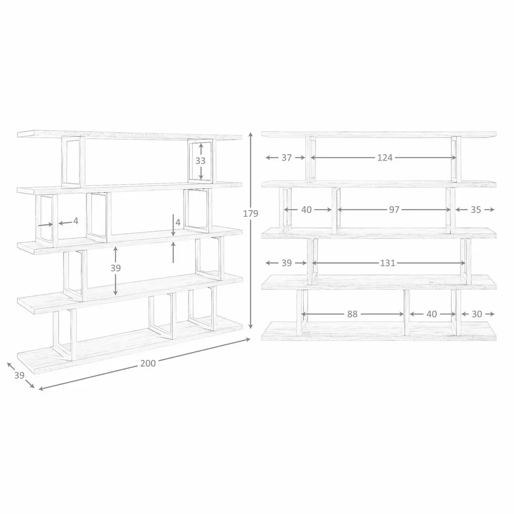 Etagères - Étagère rectangulaire en noyer - ANGEL CERDÁ