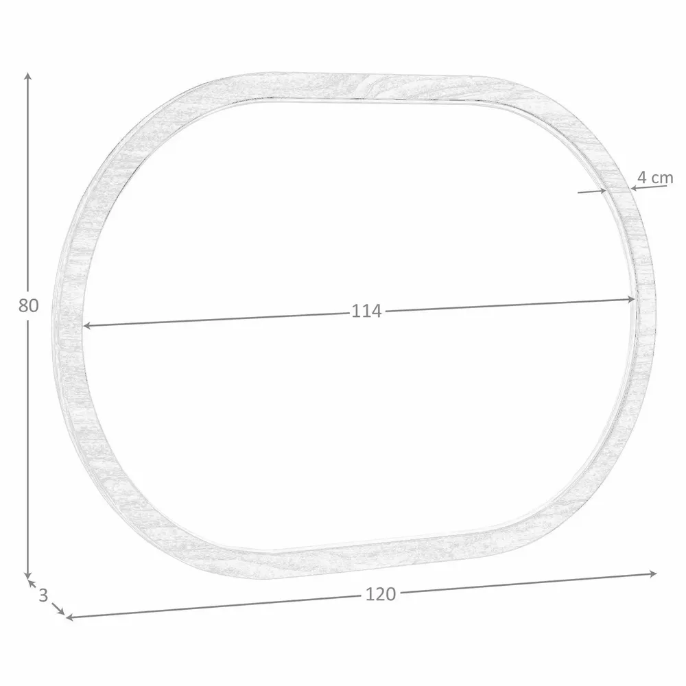 Mirrors - Oval Half Point walnut wall mirror - ANGEL CERDÁ