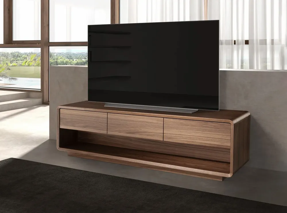 TV stands - Walnut TV unit - ANGEL CERDÁ