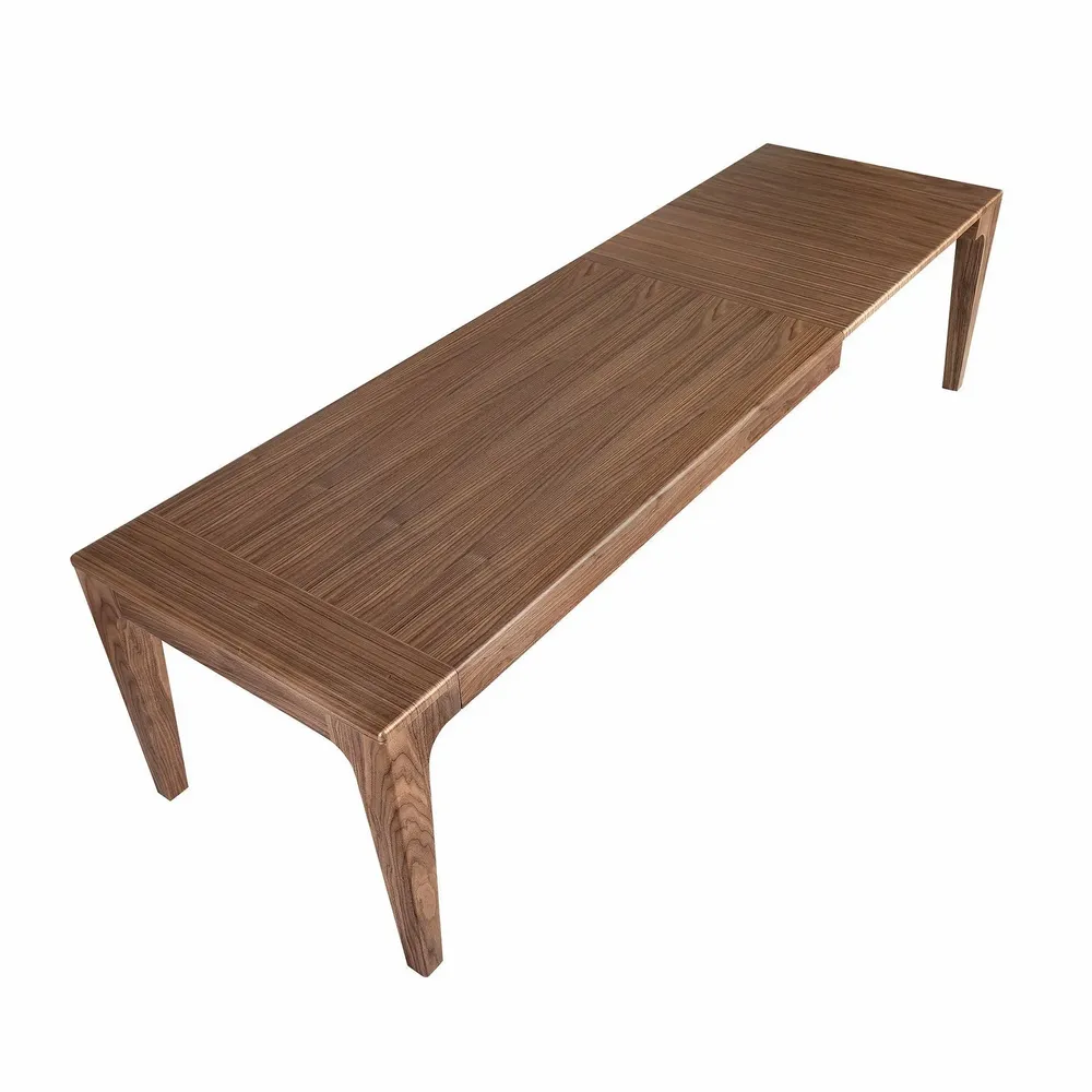 Tables Salle à Manger - Table de salle à manger rectangulaire extensible en noyer - ANGEL CERDÁ