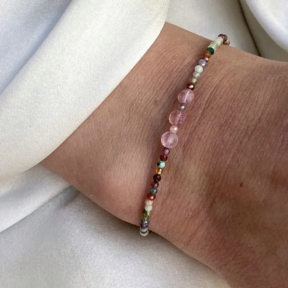 Jewelry - Dolly mini agate stone bracelet - SOPHIE DESCHAMPS BIJOUX