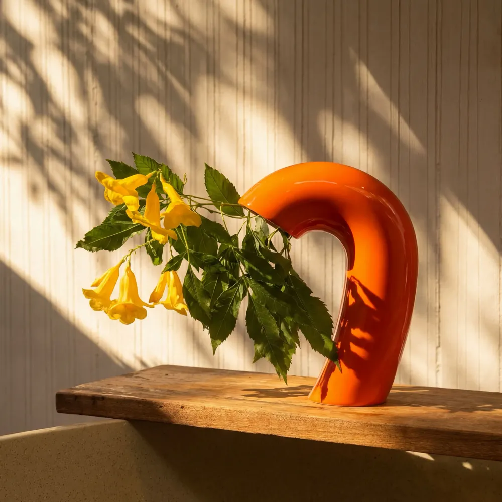 Vases - Vase VITA – Orange Micha - BIBAH