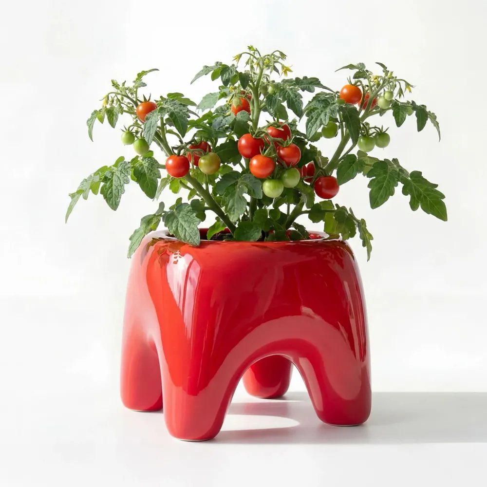 Pots de fleurs - Cache-pot BUDDY – Rouge Poppy - BIBAH
