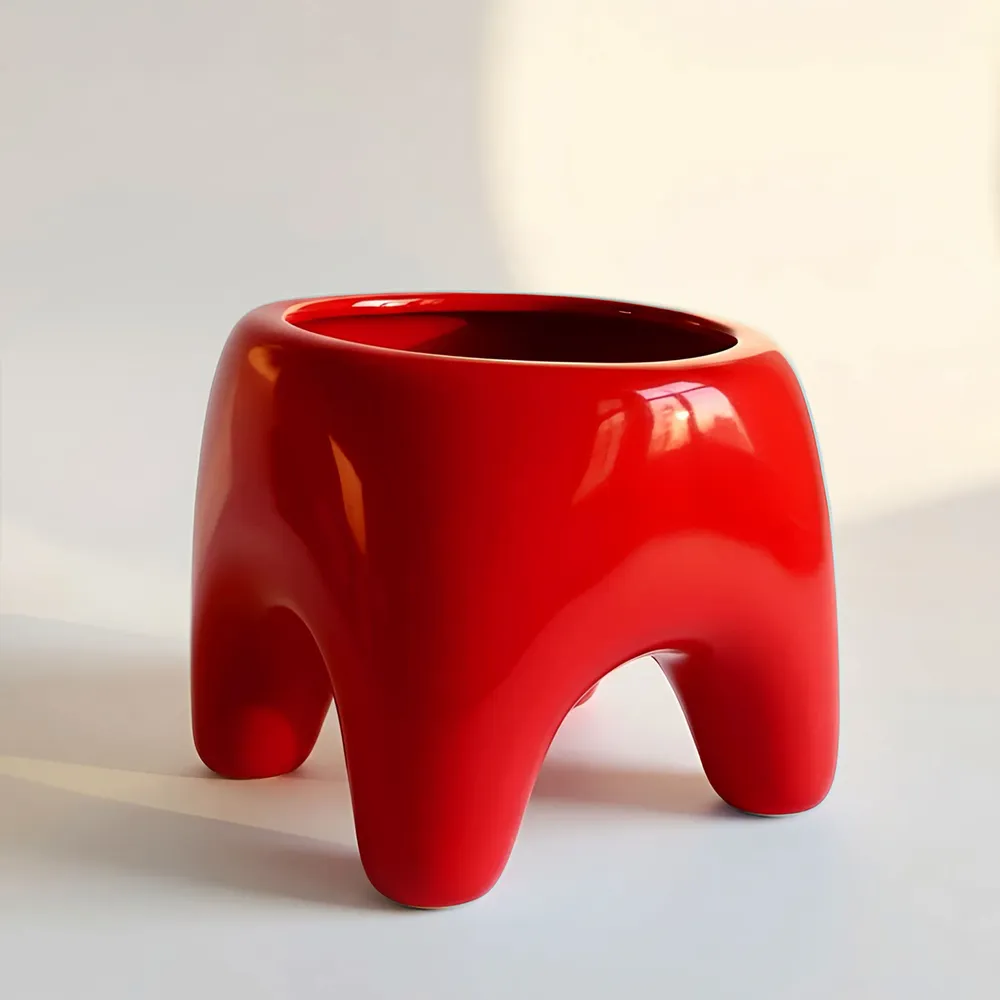 Pots de fleurs - Cache-pot BUDDY – Rouge Poppy - BIBAH