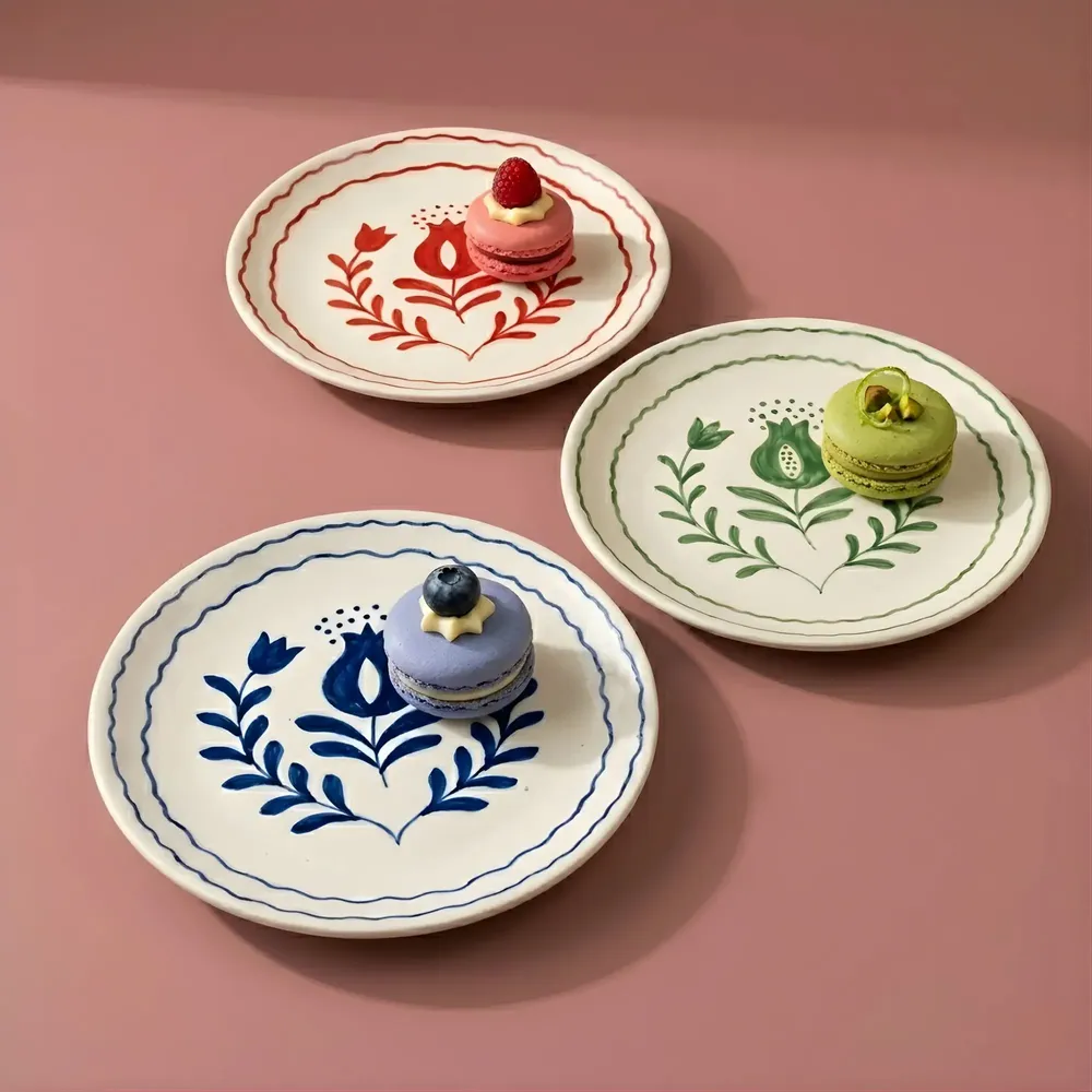 Everyday plates - Anaar Snack Plates, 7x7 Inches - CASA AMAROSA