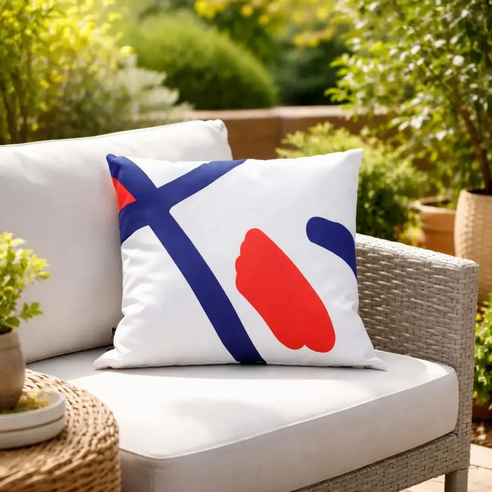 Tissus pour extérieurs - Coussin d'extérieur Pincel 45 x 45 - Design de Juan de Lascurain - ARTDECORIS