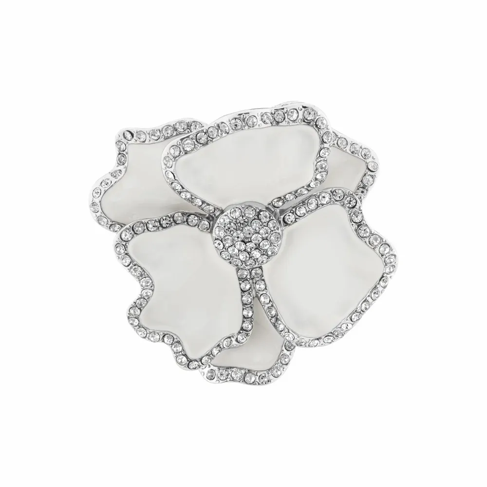 Assiettes au quotidien - Lot de 4 ronds de serviette 3D Flower - TIME FOR TEA