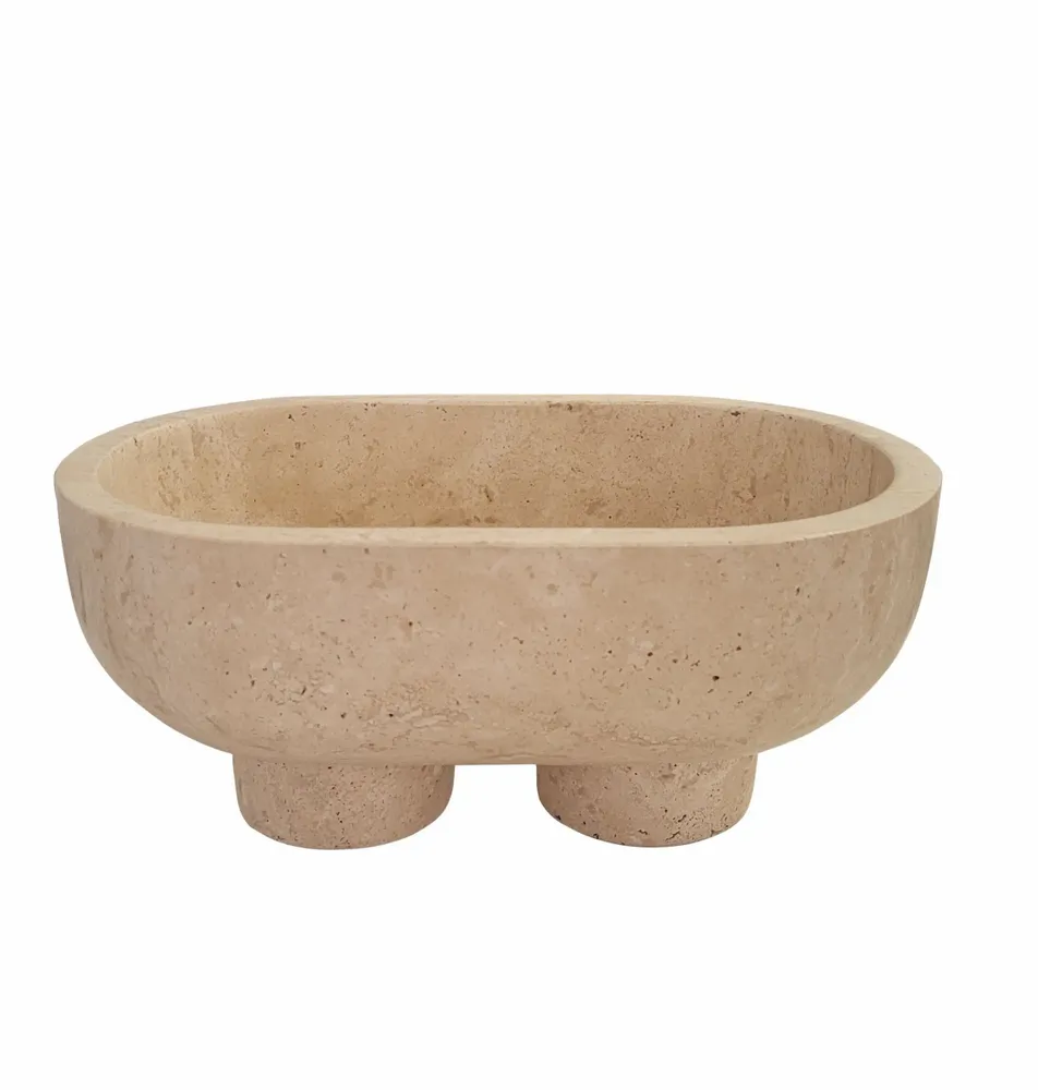 Trays - Bol en travertin beige - SAGIT