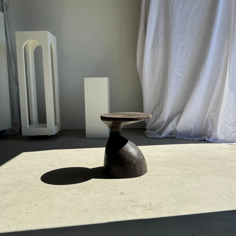 Coffee tables - Sexy Neck - Brown Solid Wood End Table (Monoxyl) - OFFICE OBJETS