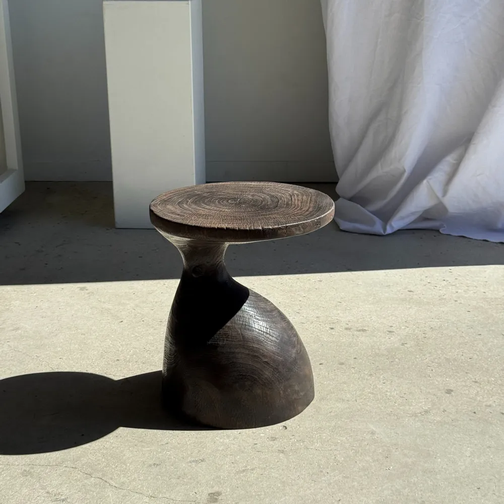 Coffee tables - Sexy Neck - Brown Solid Wood End Table (Monoxyl) - OFFICE OBJETS