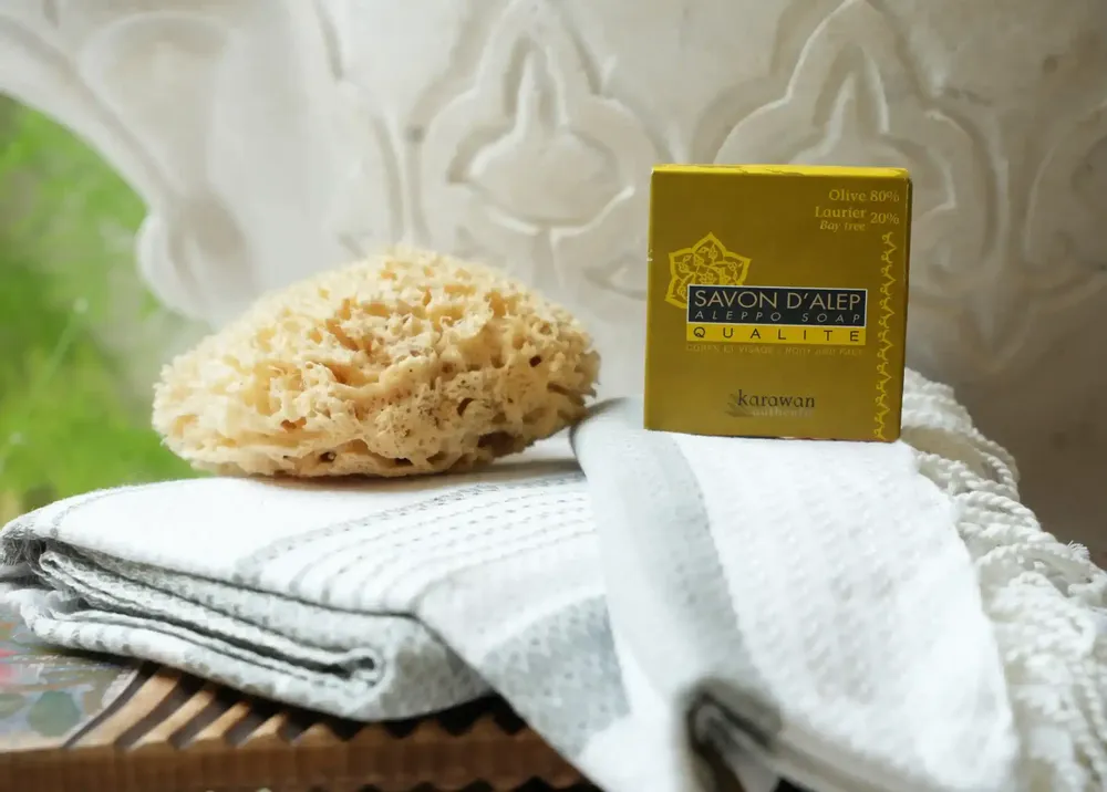 Soaps - ALEPPO QUALITY SOAP - 80% OLIVE OIL AND 20% BAY OIL - KARAWAN AUTHENTIC