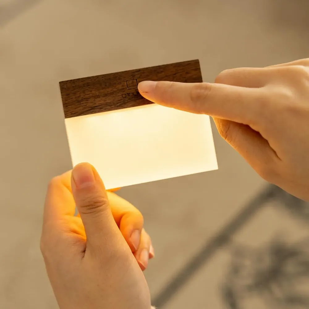 Desk lamps - CuraCheese Light Natural Walnut - GINGKO DESIGN