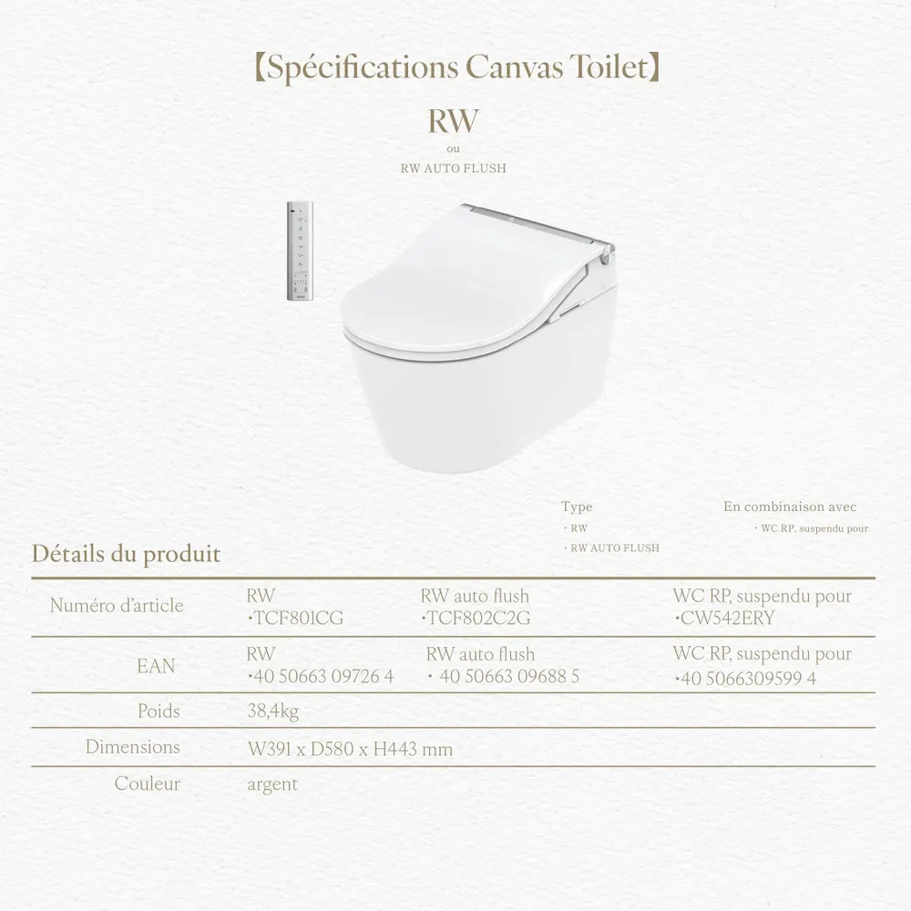 Ceramic - Blanc Series – RW edition - Toilets - ARTOLETTA® MAISON COLLECTION