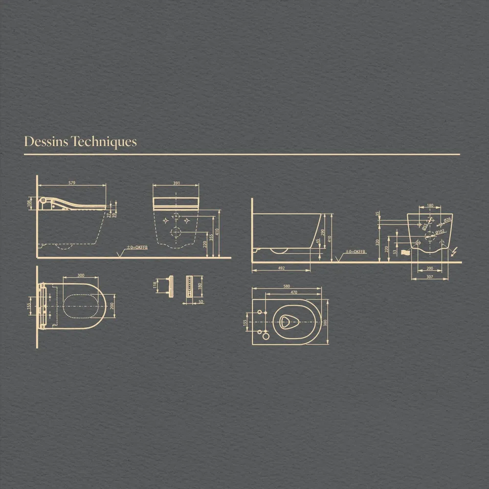 Ceramic - Noir Series – RW edition - Toilets - ARTOLETTA® MAISON COLLECTION