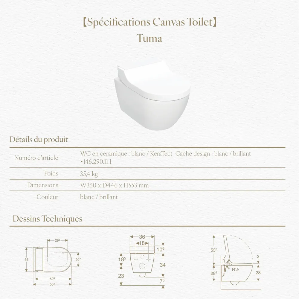 Toilets - Blanc Series – Tuma Comfort edition - Toilets - ARTOLETTA® MAISON COLLECTION