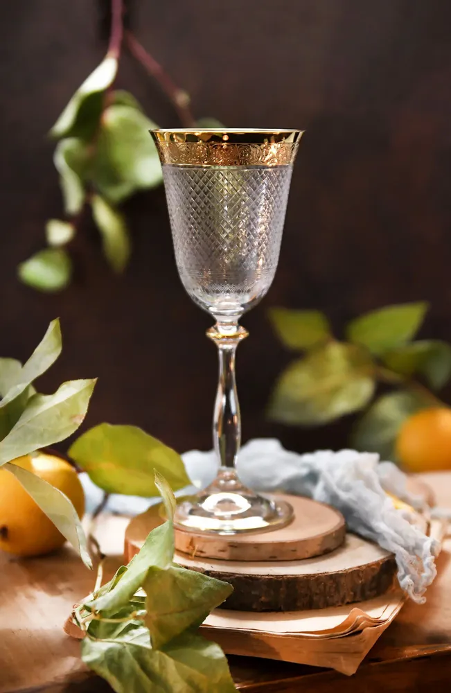 Verres à pied - verres à vin rouge décorés 250ml Baron-BRB - COMBI POLAND GLASS DECORATOR