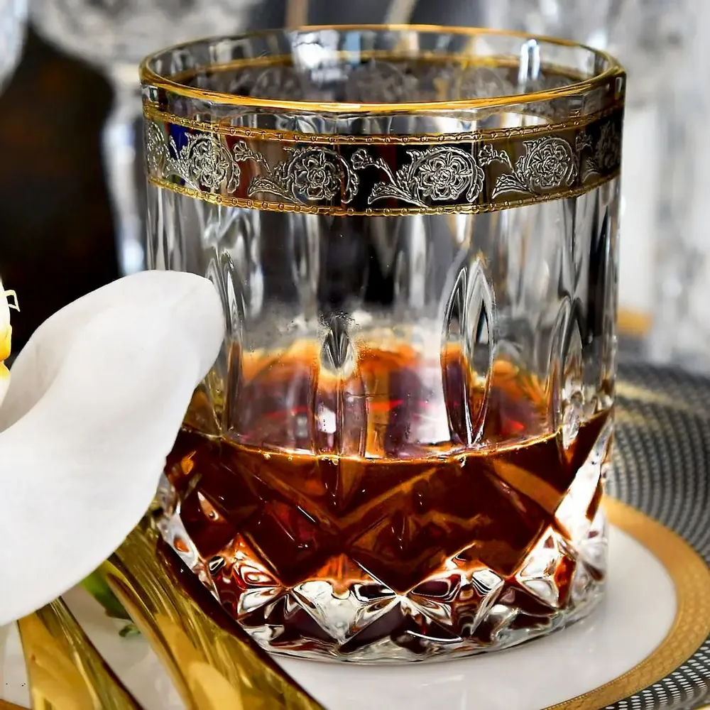 Glass - Elegant drinking glasses Opera Platin-OCE - COMBI POLAND GLASS DECORATOR