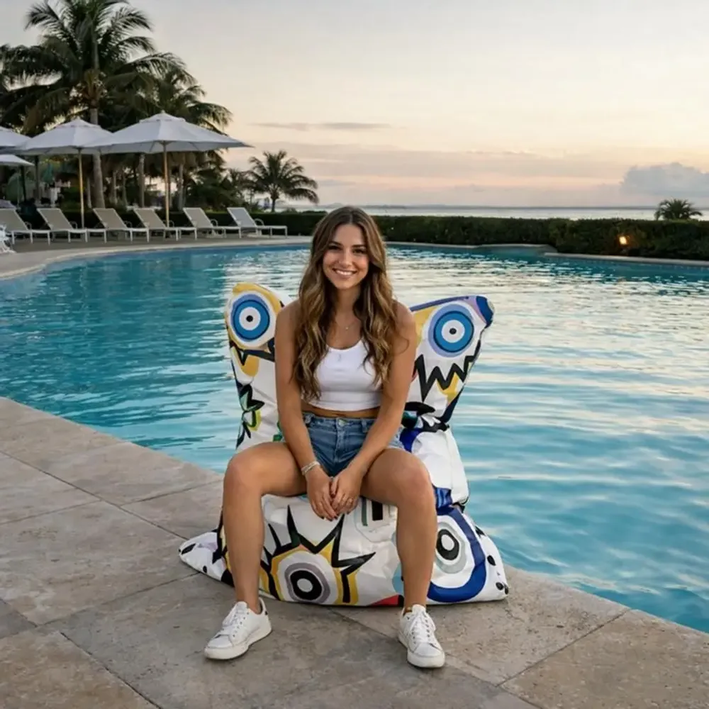 Lawn armchairs - Ojitos outdoor/indoor bean bag - Design by Juan de Lascurain - ARTDECORIS