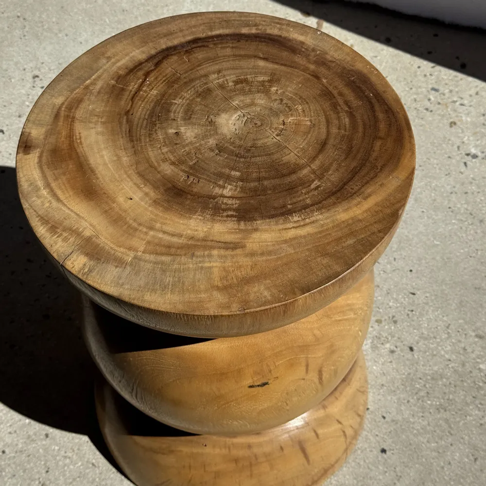 Coffee tables - Stool, side table, end table in solid suar spheres H50 D - OFFICE OBJETS