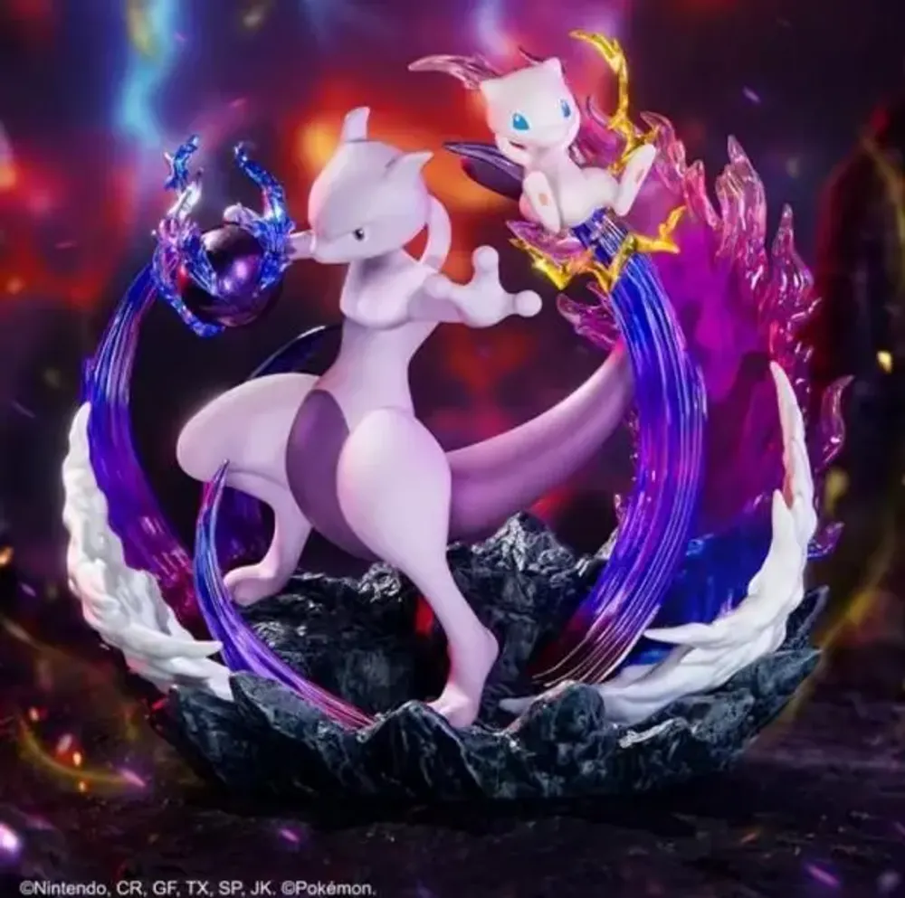 Produits sous licence  - POKEMON PRIME FIGURE MEW & MEWTWO - TOYBOX DISTRIBUTION