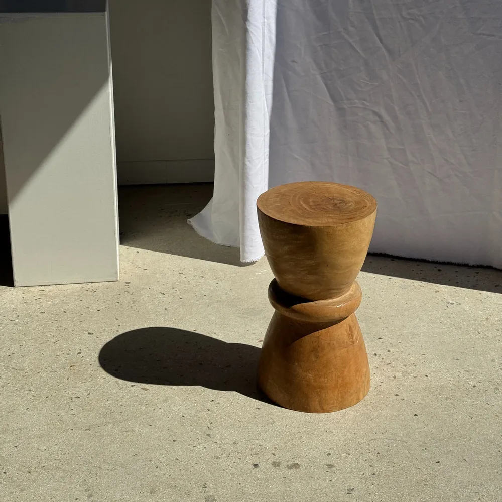 Tables basses - Tabouret, table d'appoint, bout de canapé en manguier massif bobine - OFFICE OBJETS