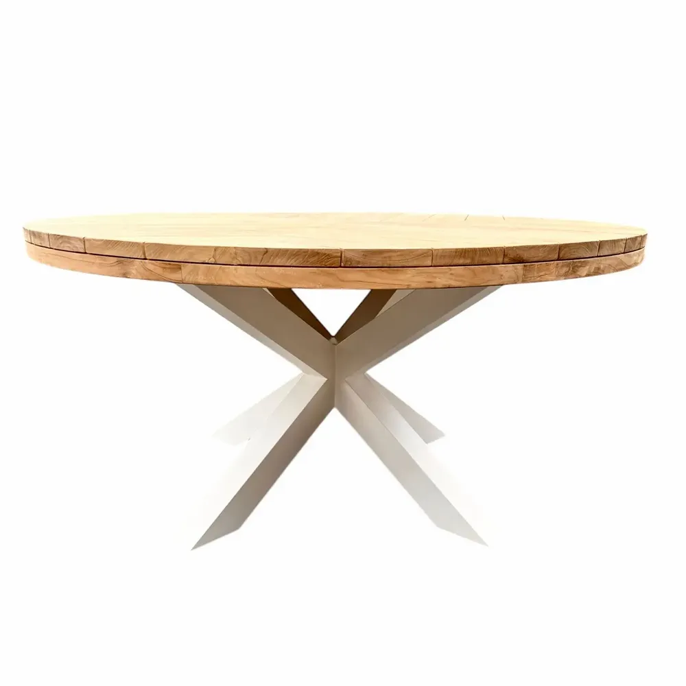 Tables Salle à Manger - Table ronde en teck - BALINAISA