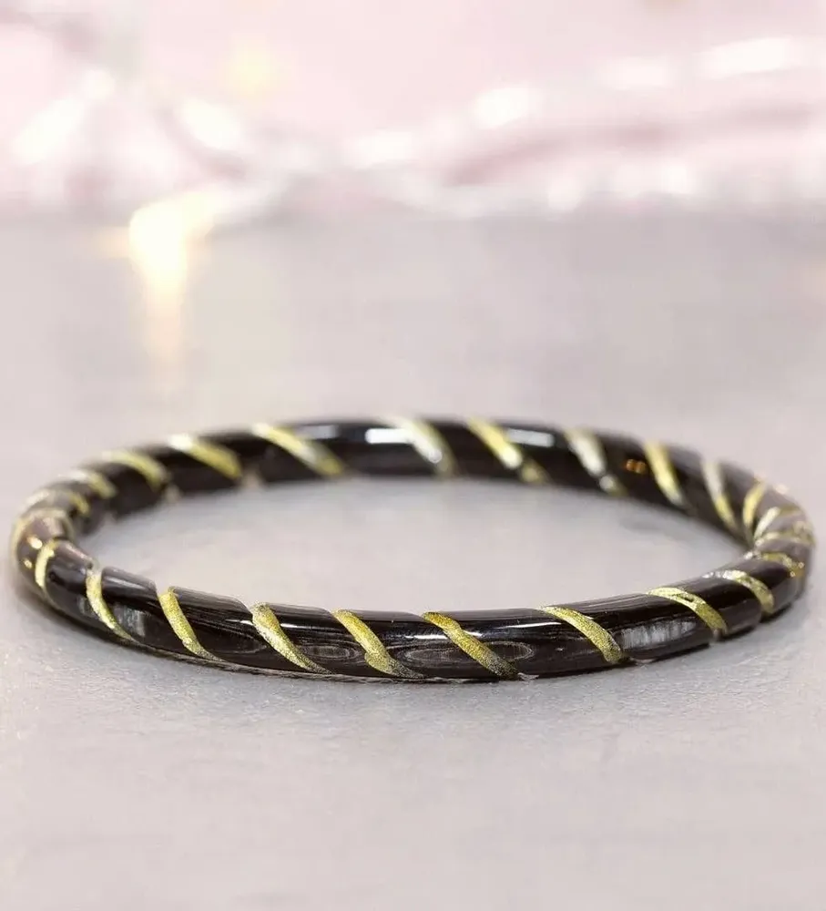 Bijoux - Bracelet Twist en corne 5mm - VENTILLO - MALUNE