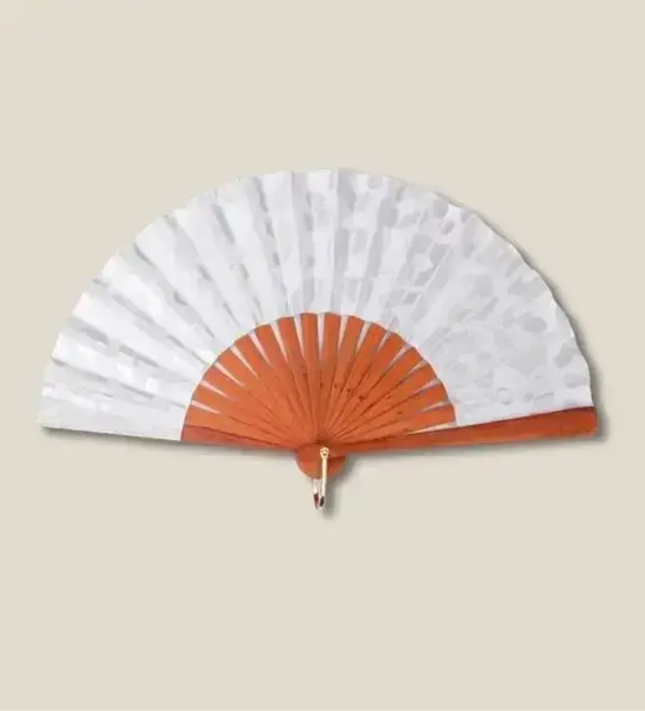 Bijoux - Eventail MINI 45 léopard blanc argent - VENTILLO - MALUNE