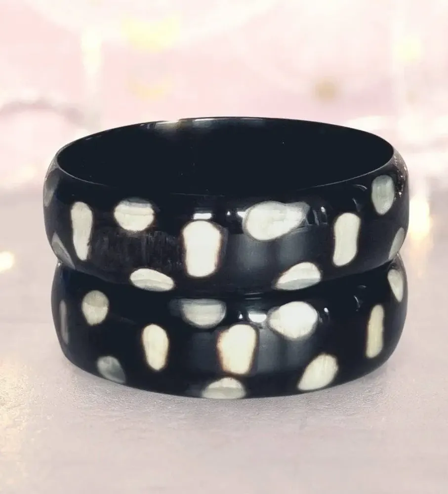 Jewelry - Bracelet Pois En Corne 20mm - VENTILLO - MALUNE