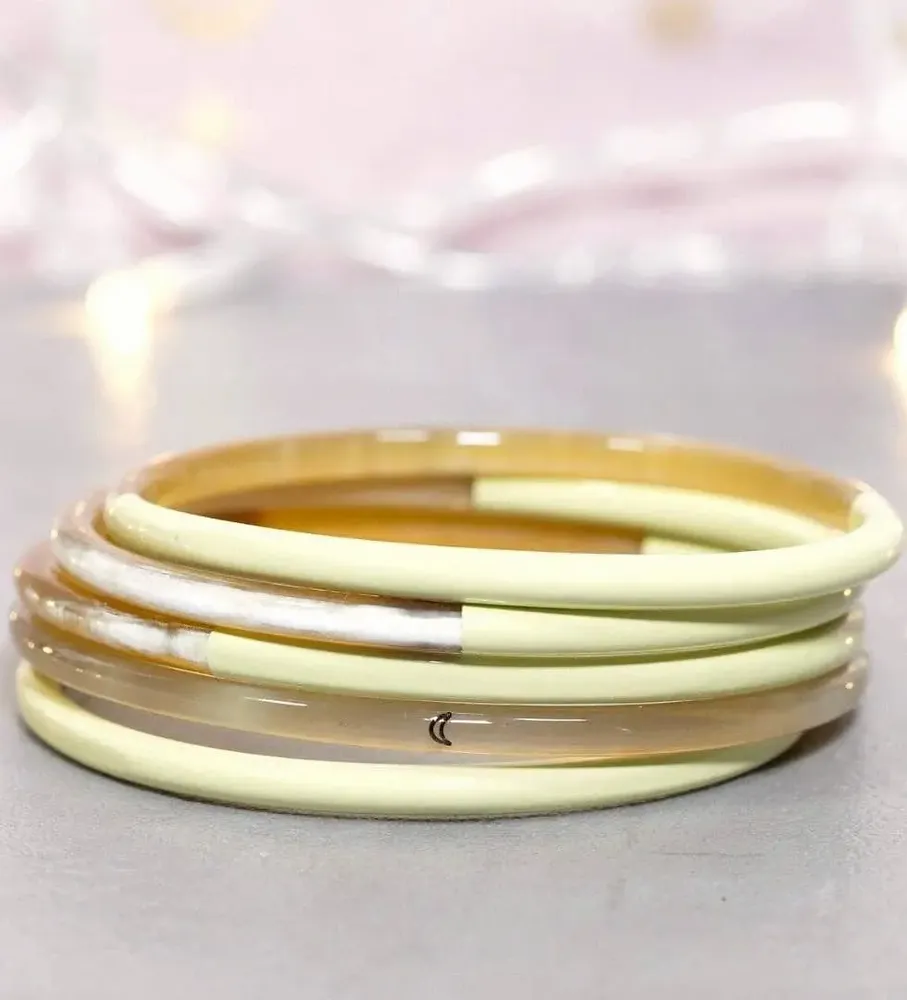 Jewelry - Jonc corne Jaune pastel - VENTILLO - MALUNE