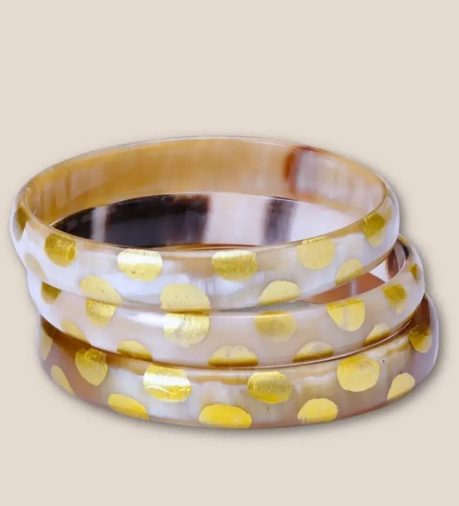 Bijoux - Bracelet Corne 10mm Leo Or 01 - VENTILLO - MALUNE