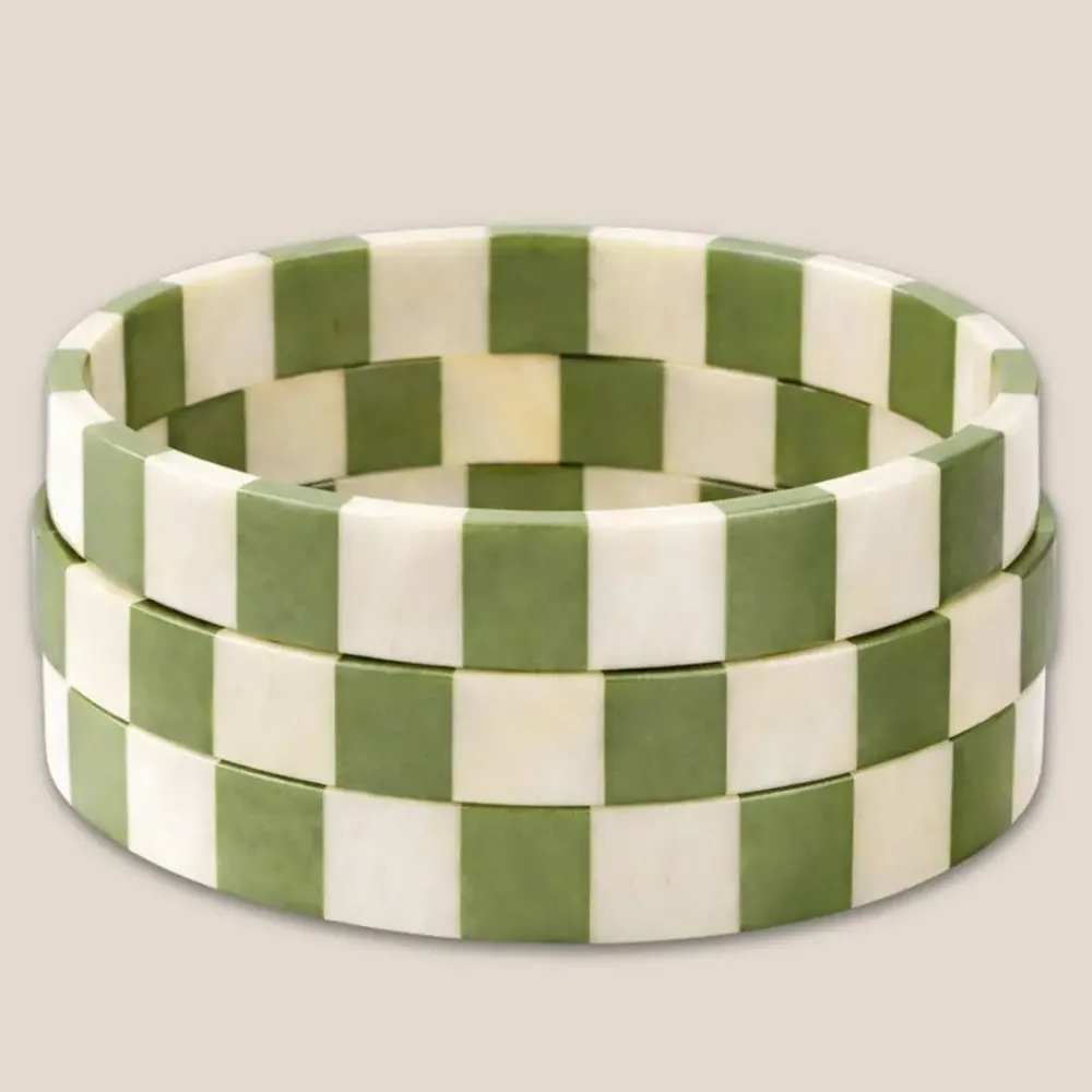 Bijoux - Bracelet Corne 10mm Rayure Pure Kaki 25 - VENTILLO - MALUNE