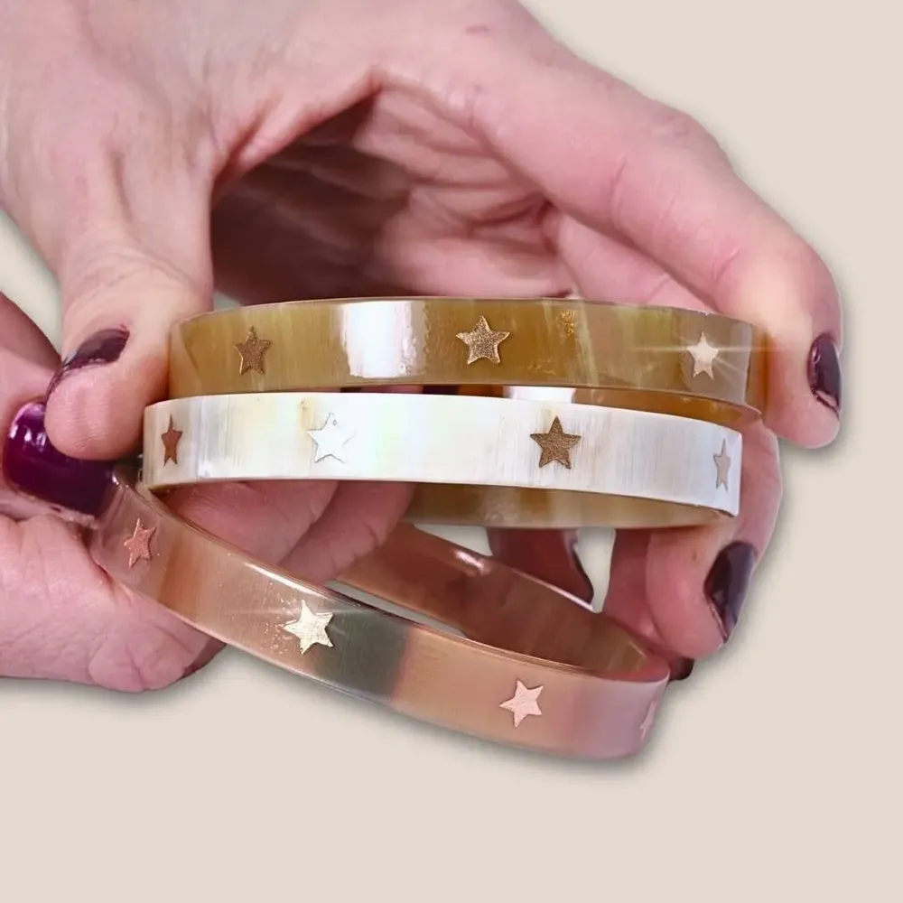 Bijoux - Bracelet Corne Étoiles Argent - VENTILLO - MALUNE