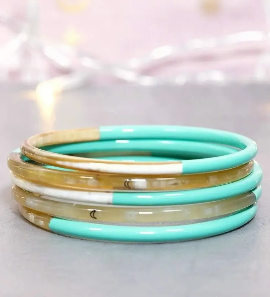 Jewelry - Jonc corne Vert d eau - VENTILLO - MALUNE