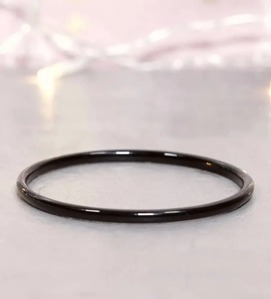 Bijoux - Jonc corne Noir - VENTILLO - MALUNE