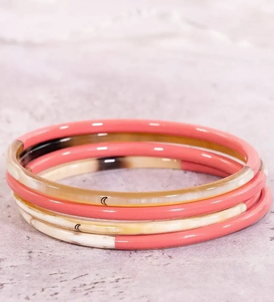 Jewelry - Jonc corne Lune Corail - VENTILLO - MALUNE