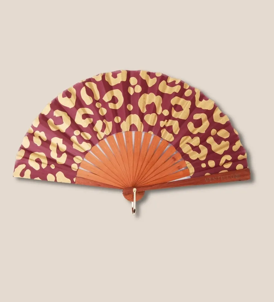 Jewelry - Eventail Mini 41 Leo Bordeaux Or - VENTILLO - MALUNE