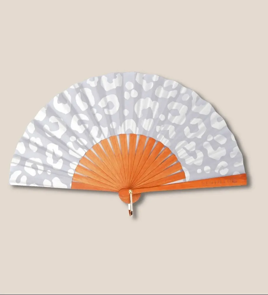 Bijoux - Eventail Mini 43 Leo Gris Argent - VENTILLO - MALUNE