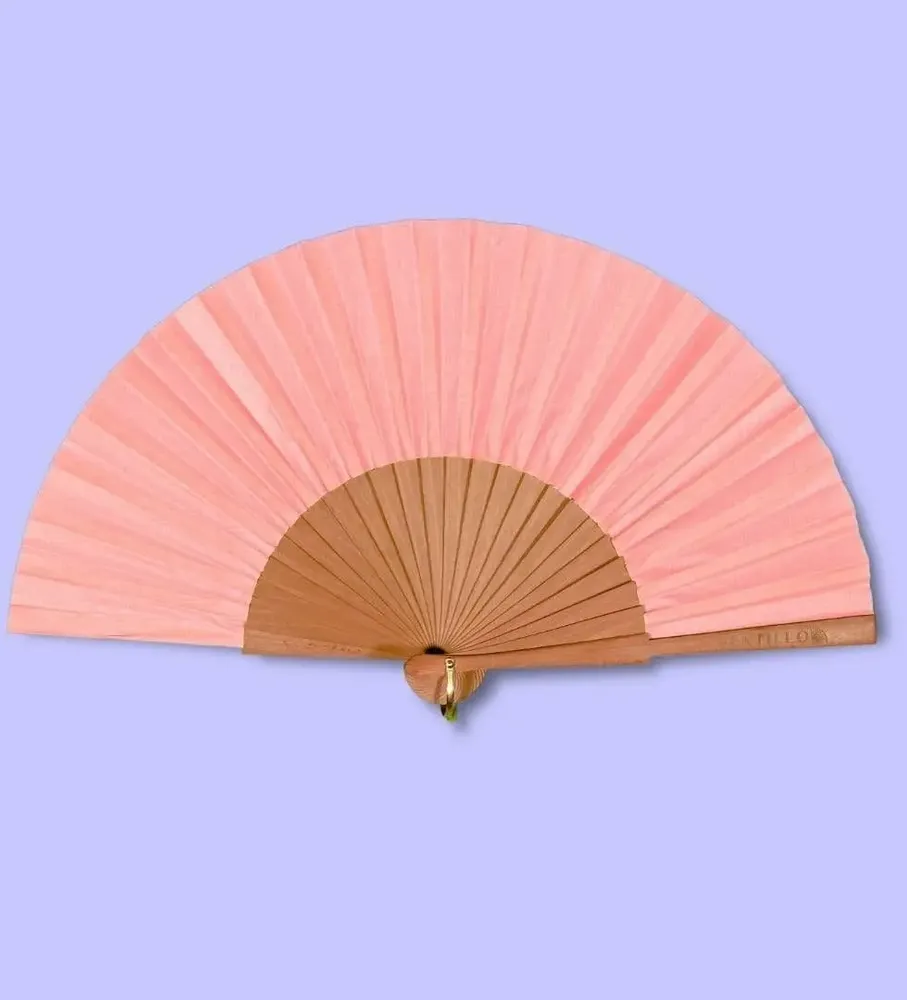 Bijoux - Eventail Uni 9 Corail - VENTILLO - MALUNE