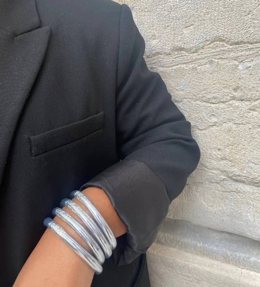 Bijoux - Jonc Bouddhiste 8mm Iconique Argent - VENTILLO - MALUNE