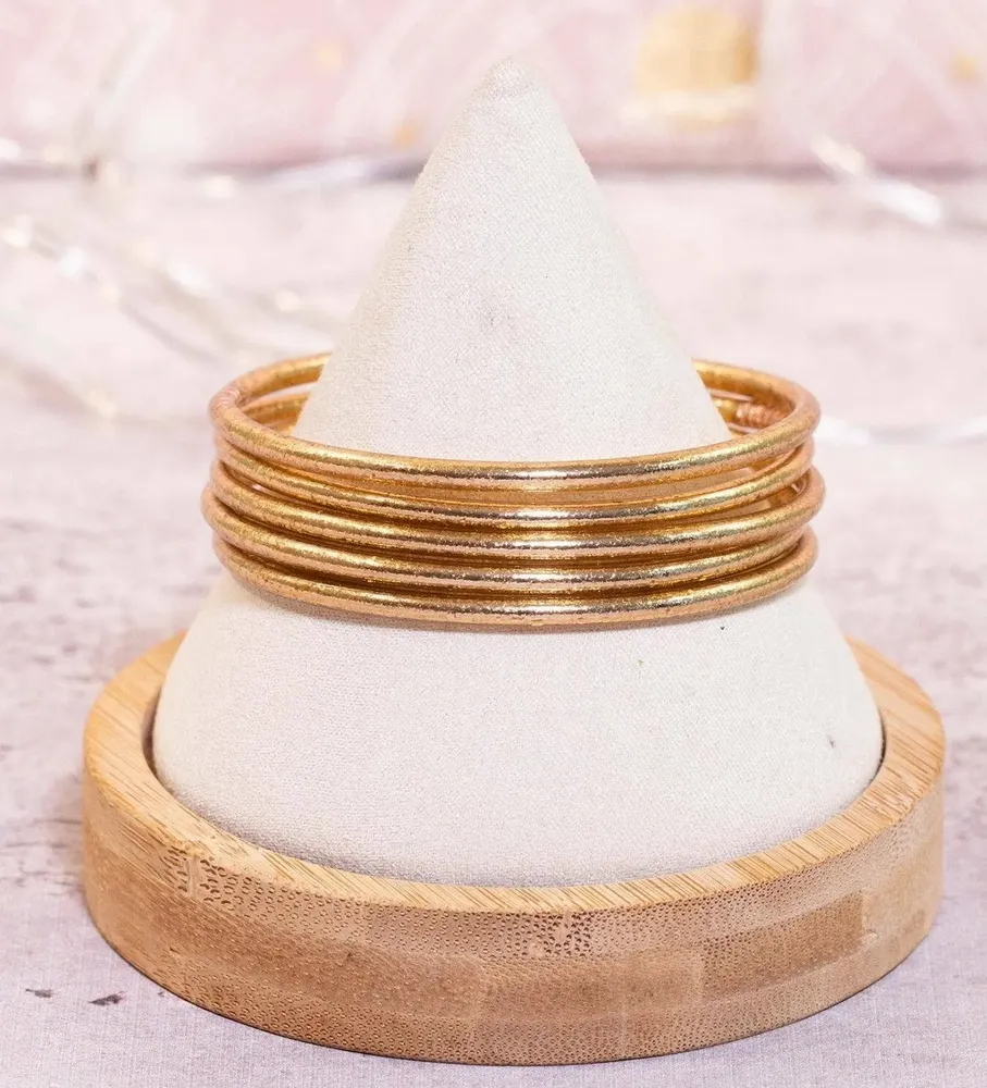 Jewelry - Jonc Bouddhiste Traditionnel Fin Champagne - VENTILLO - MALUNE