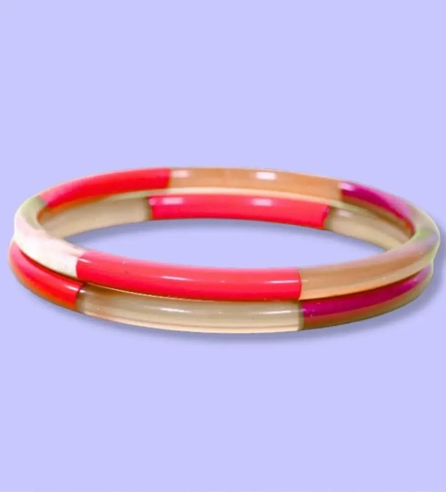 Jewelry - Jonc corne 3 Lignes Rose - VENTILLO - MALUNE