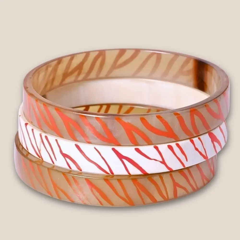 Jewelry - Bracelet Corne 10mm Zébre Rouge 35 - VENTILLO - MALUNE