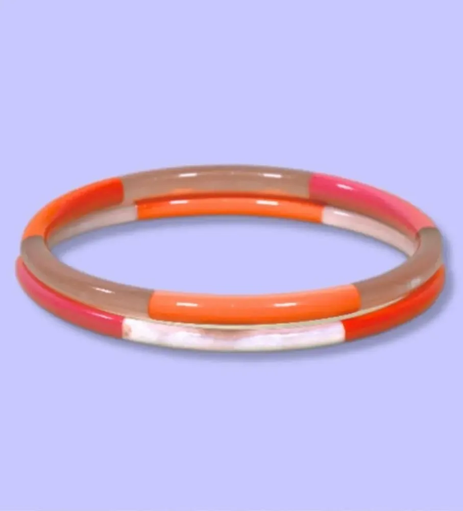 Jewelry - Jonc corne 3 Lignes Orange - VENTILLO - MALUNE