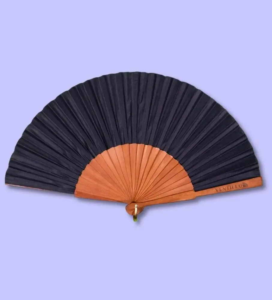 Jewelry - Eventail Uni 19 Noir - VENTILLO - MALUNE