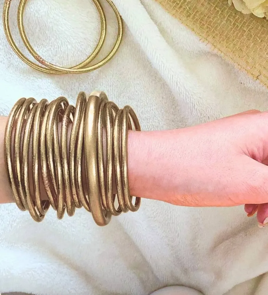 Jewelry - Jonc Bouddhiste Fin Bronze - VENTILLO - MALUNE